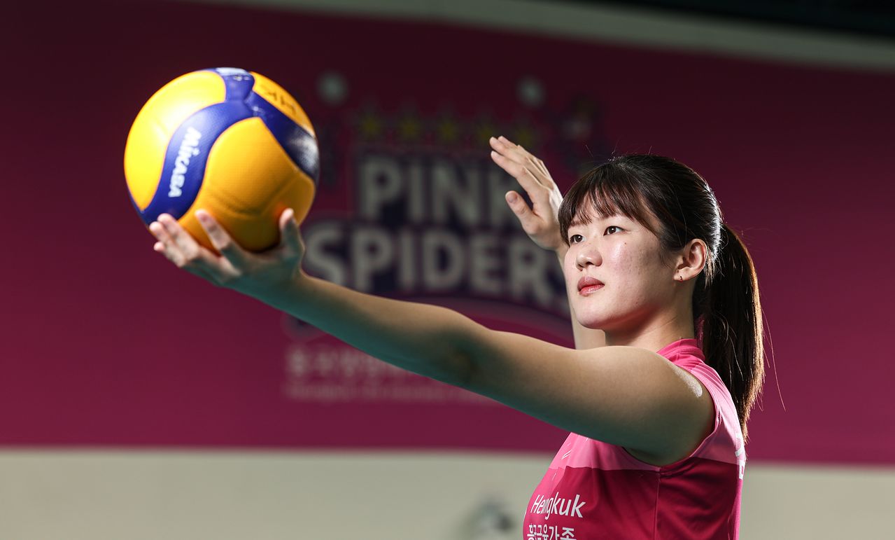 흥국생명 아웃사이드 히터 김다은. 용인=김경록 기자