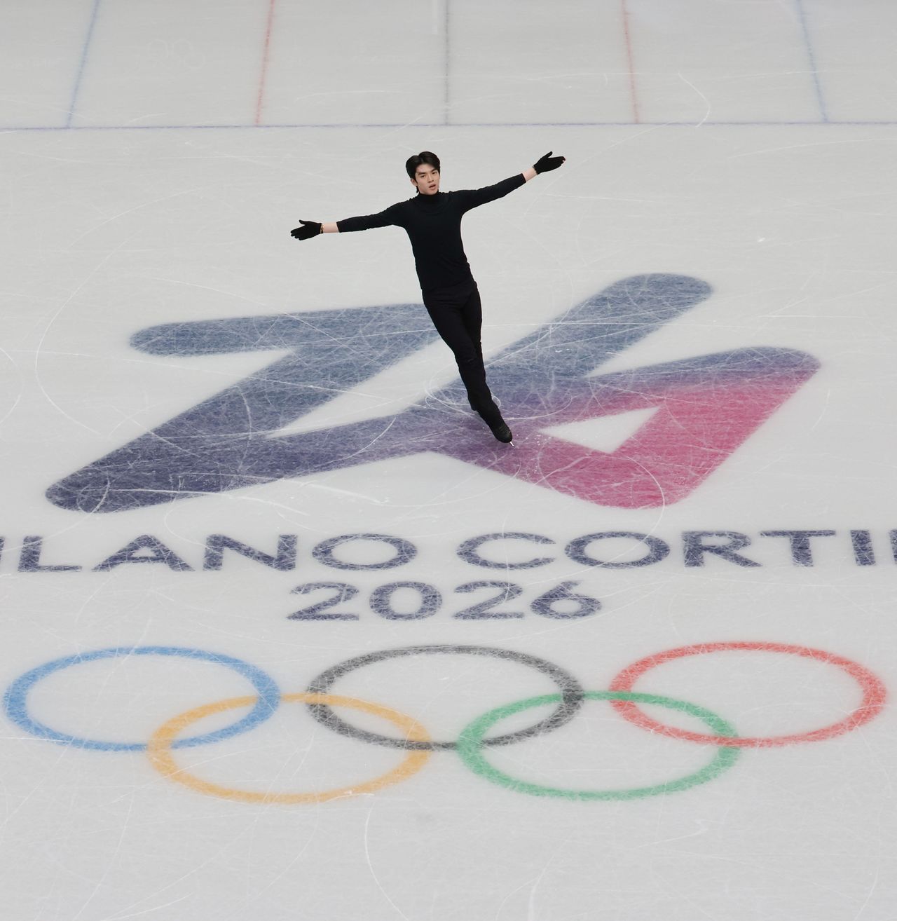 2026 밀라노 코르티나담페초 동계올림픽 개막을 하루 앞둔 5일(현지시간) 이탈리아 밀라노 아이스스케이팅 아레나에서 피겨 차준환이 훈련하고 있다. 김종호 기자 20260205