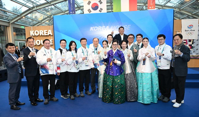 대한체육회는5일오후4시(현지시간)이탈리아 밀라노에 위치한‘빌라 네키 캄필리오’(Villa Necchi Campiglio)에서「2026밀라노·코르티나 동계올림픽대회 코리아하우스 오프닝 행사」를 개최하고,코리아하우스의 공식 운영을 시작했다. / 대한체육회