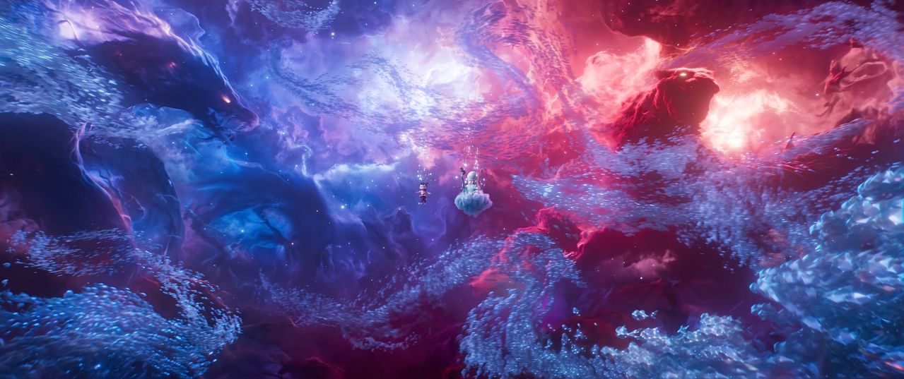 중국 애니메이션 '너자2'의 한 장면. 신선, 인간, 요괴가 공존하는 방대한 세계관과 대규모 전투신을 스펙터클하게 그려낸다. 사진 콘텐츠존