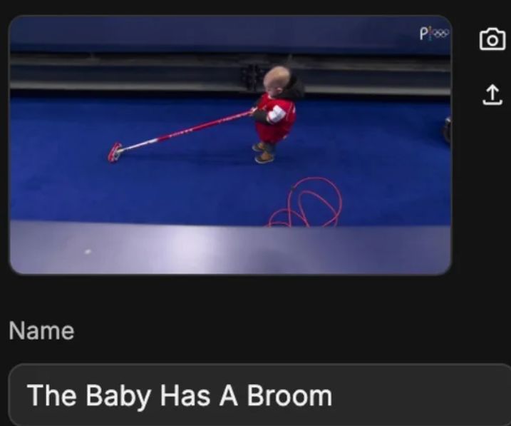 NBC 공식 X에 올라온 아기 사진. X캡쳐