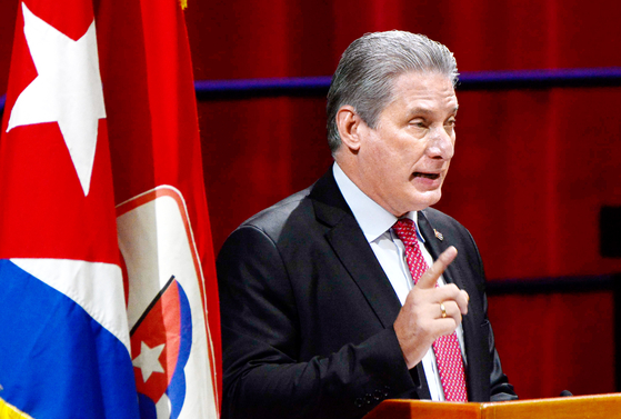 미겔 디아스카넬 쿠바 대통령. AP=연합뉴스