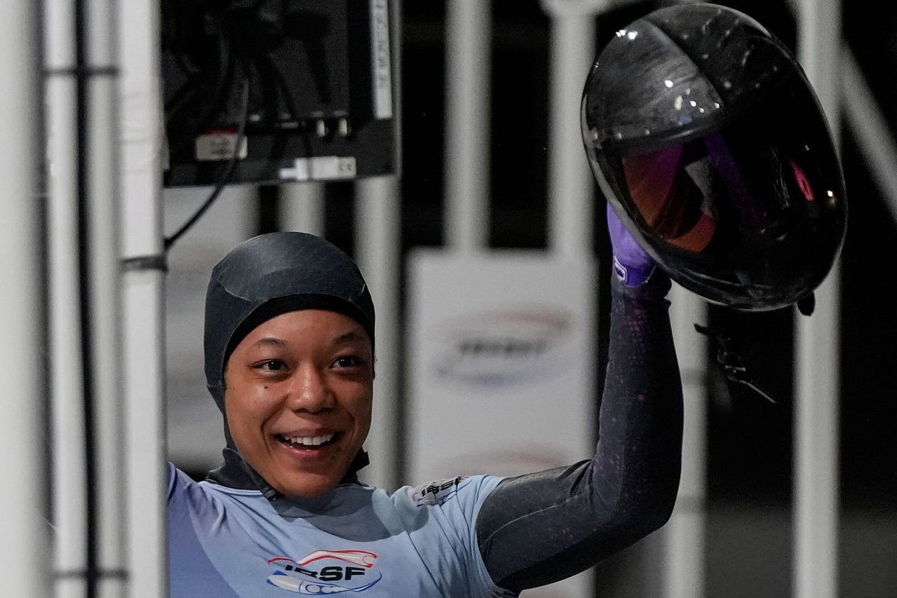 육상에서 스켈레톤으로 전향한 미국 여자 스켈레톤 국가대표 미스티크 로. [AP=연합뉴스]