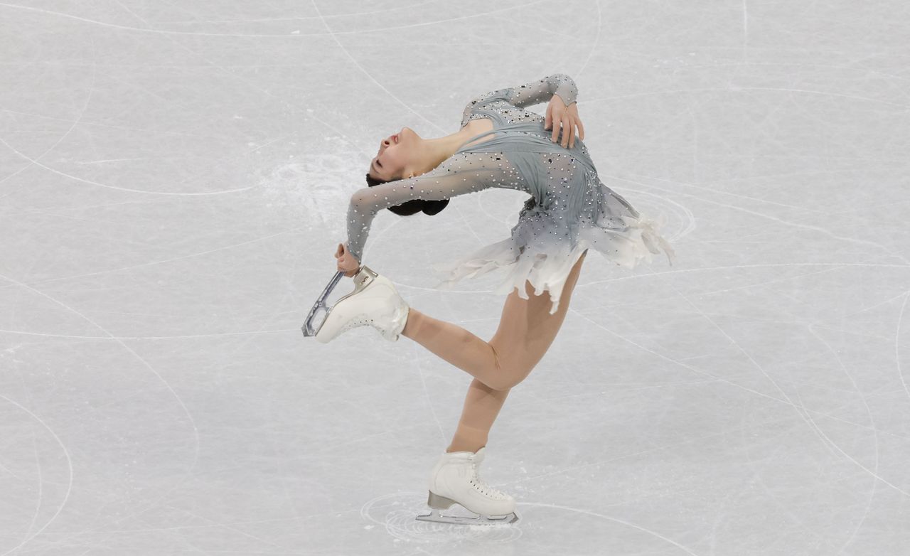 신지아가 6일(현지시간) 이탈리아 밀라노 아이스 스케이팅 아레나에서 열린 2026 밀라노 코르티나담페초 동계올림픽 피겨 스케이팅 팀 이벤트(단체전) 여자 싱글 쇼트프로그램에 참가해 연기를 펼치고 있다. 김종호 기자 20260206