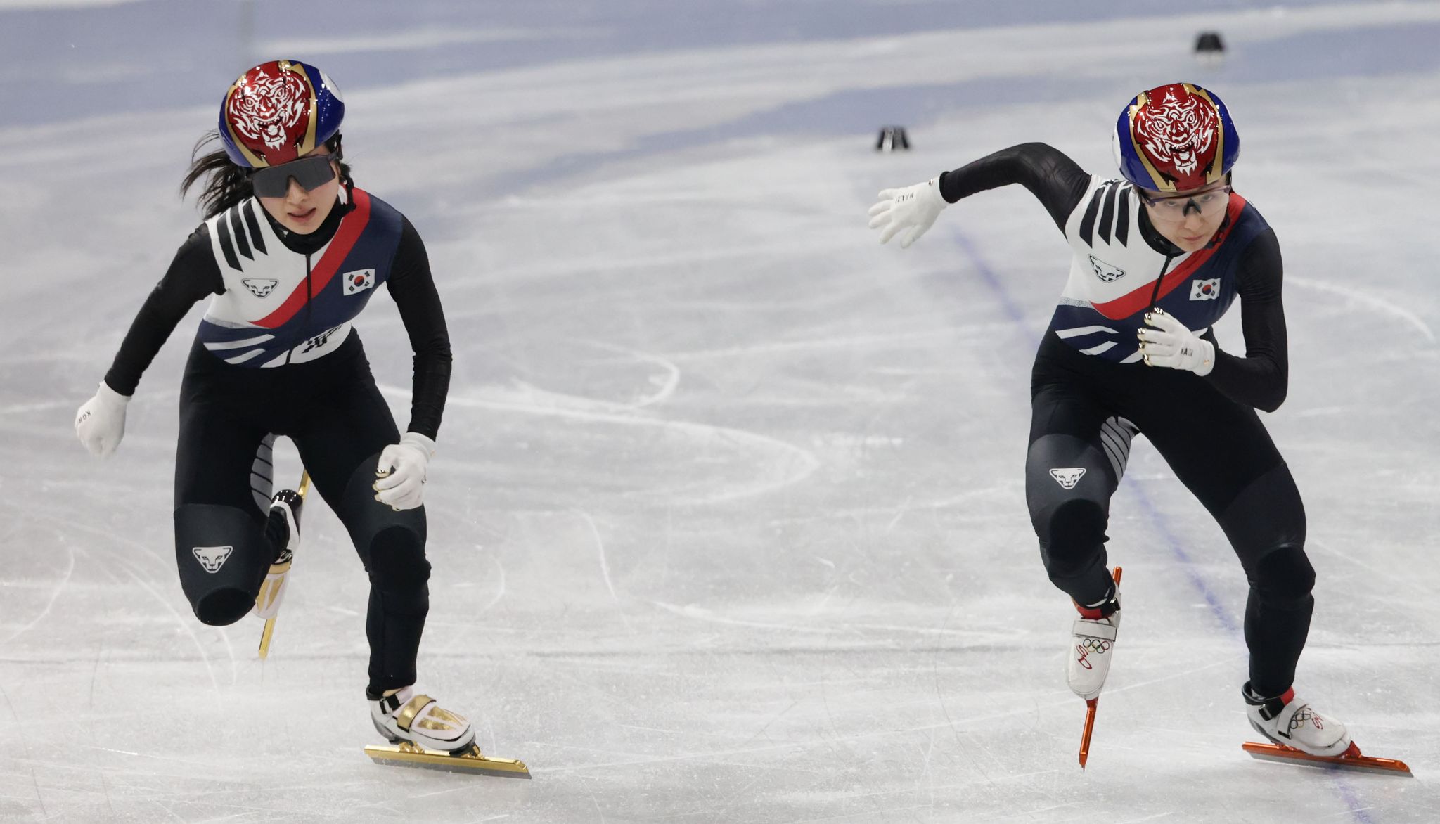 최민정(오른쪽)과 김길리. 김종호 기자