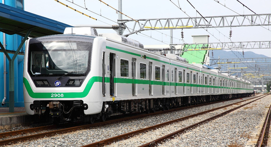 (주)다원시스가 제작한 지하철 전동차. 사진 다원시스