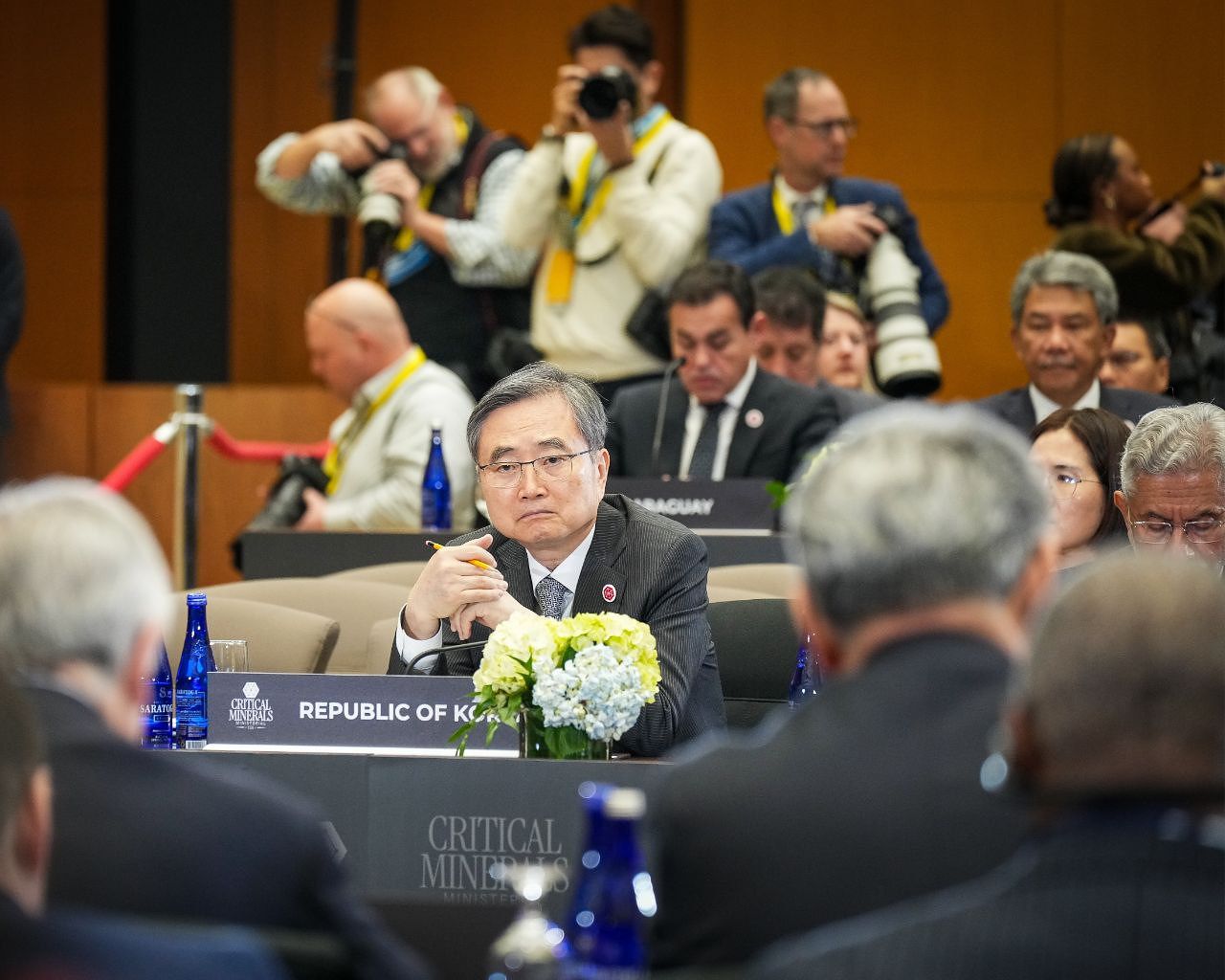 조현 외교부 장관이 지난 4일(현지시간) 미국 워싱턴 DC에서 열린 핵심광물 장관급회의에 참석해 있다. 외교부 제공