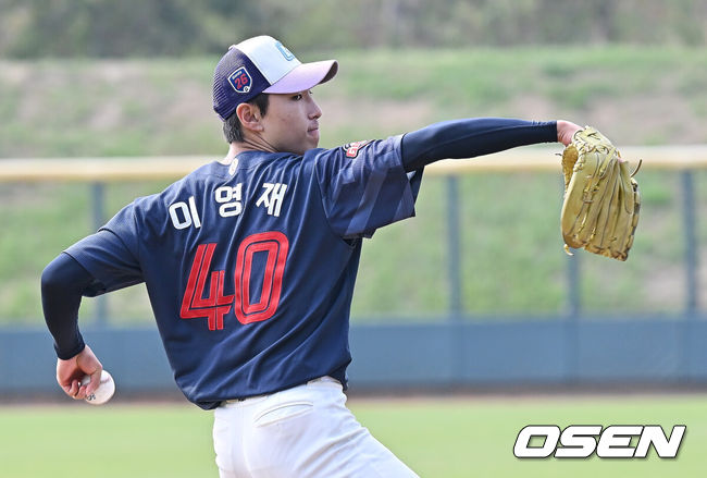 [OSEN=타이난(대만), 이석우 기자] 롯데 자이언츠 이영재 089 2026.02.02 / foto0307@osen.co.kr