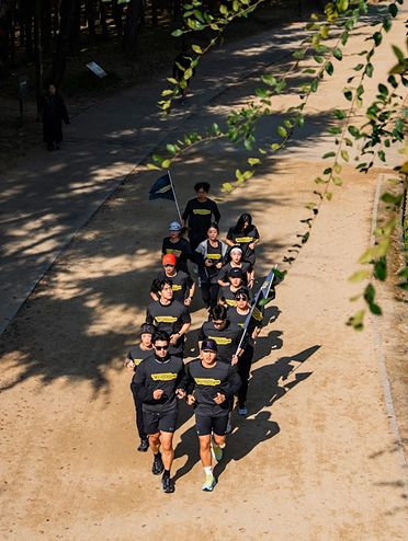 테크노짐 서울숲 런클럽 행사 현장 사진