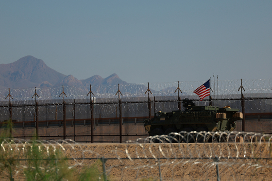 미 텍사스주 엘패소의 멕시코 국경. 로이터=연합뉴스