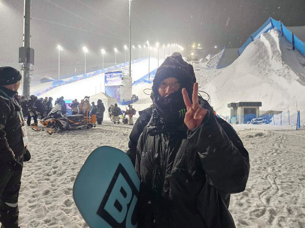 최가온 아버지 최인영씨. 리비뇨=고봉준 기자