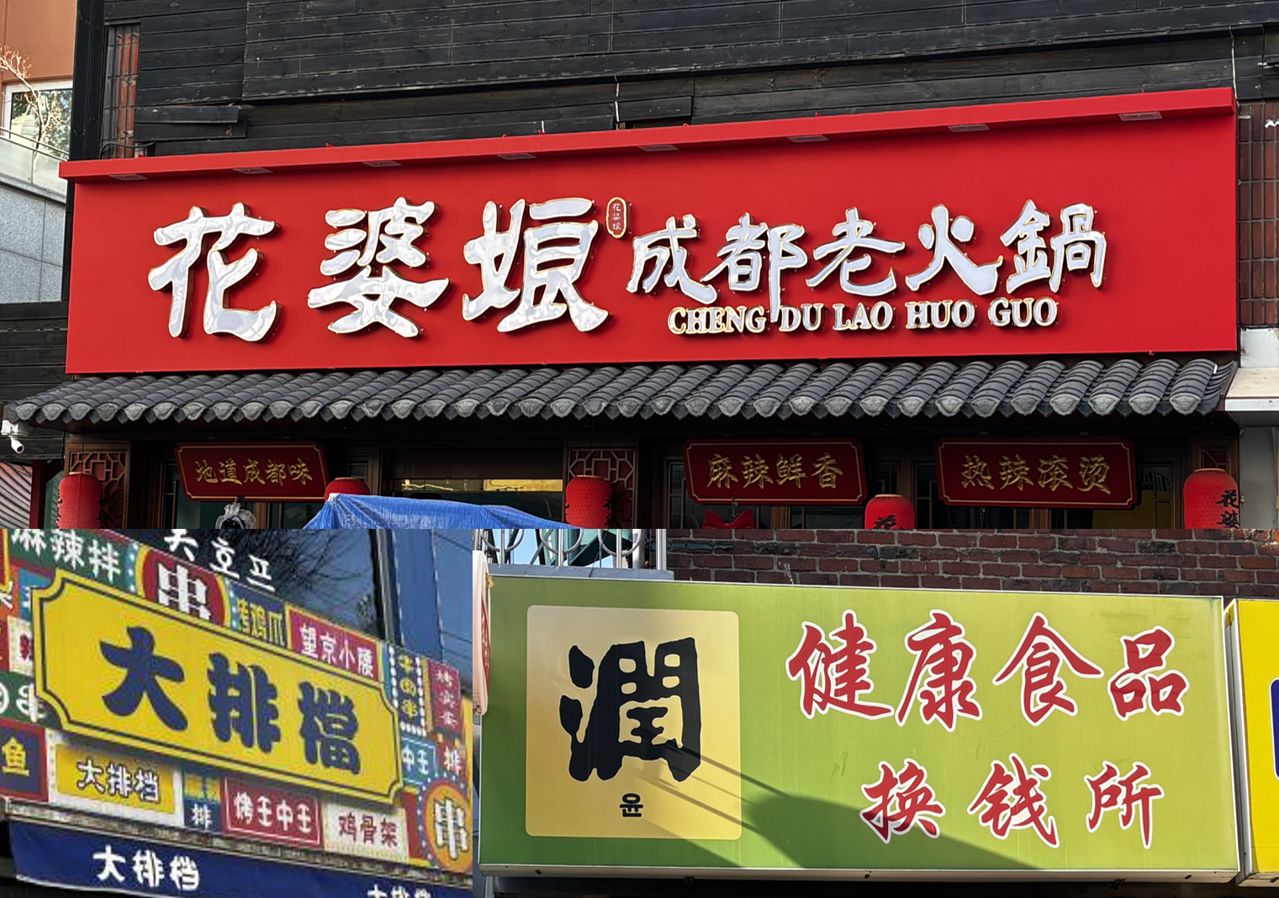 서울 영등포구·구로구 일대에서 발견한 외국어 간판들의 모습. 곽주영 기자