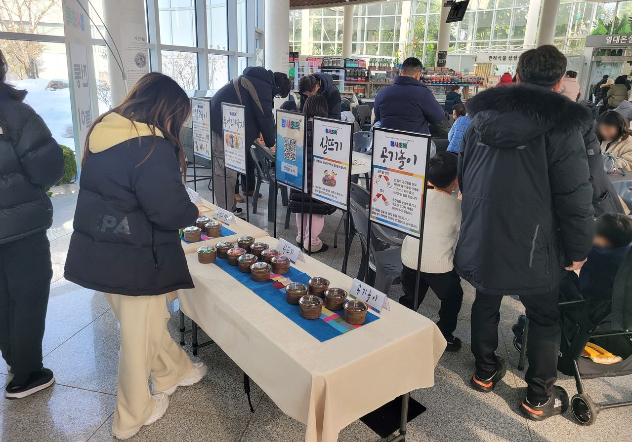 국립세종수목원의 전통놀이 이벤트. [사진 한국수목원정원관리원]