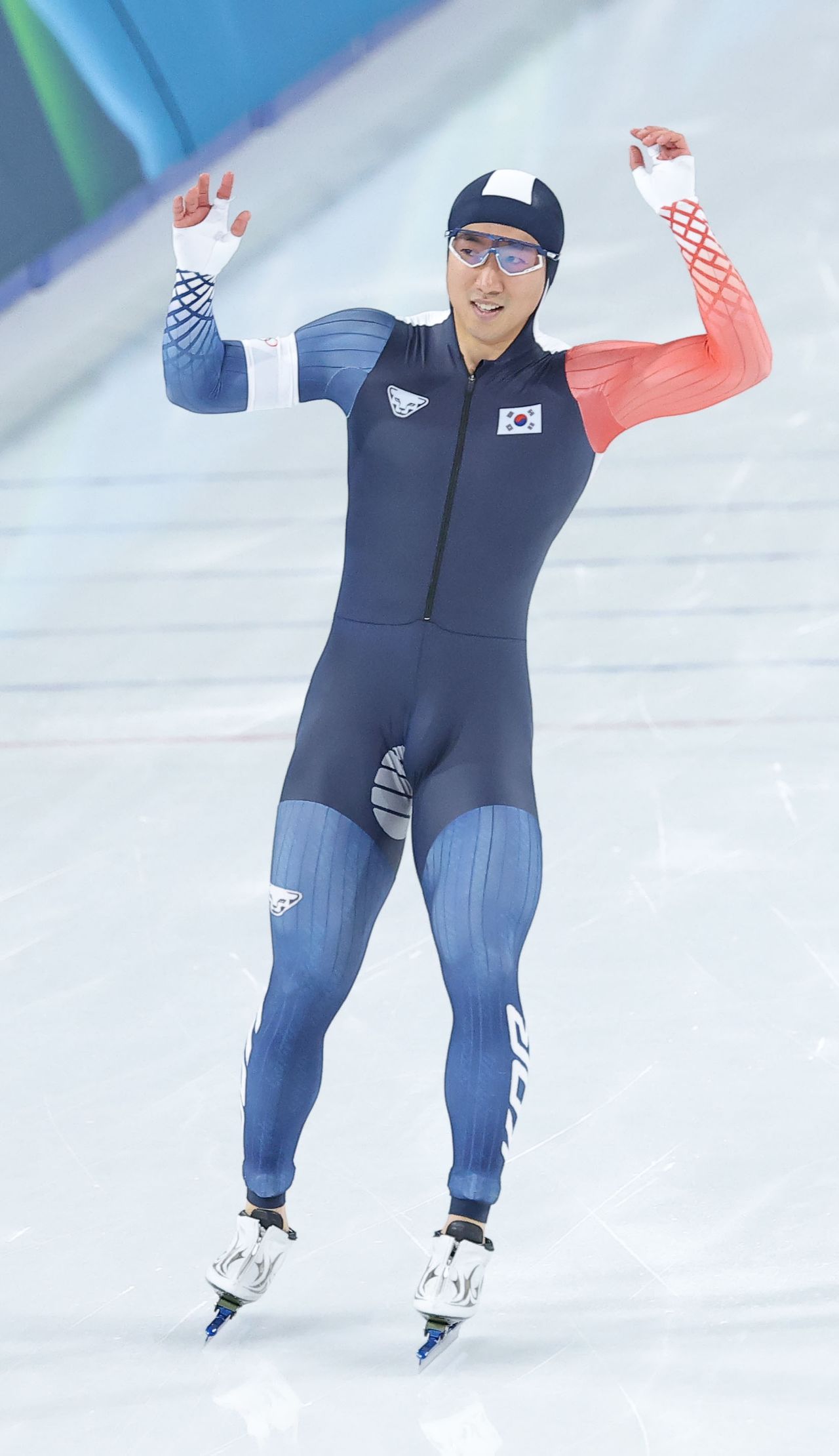 2026 밀라노ㆍ코르티나담페초 동계올림픽 스피드스케이팅 남자 500m 레이스를 마친 김준호. 연합뉴스