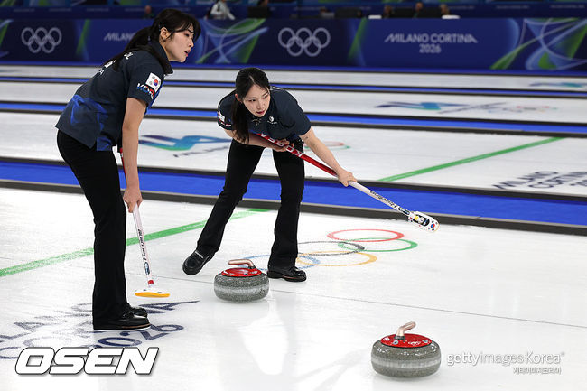 [사진] 한국 컬링 팀. ⓒGettyimages(무단전재 및 재배포 금지)