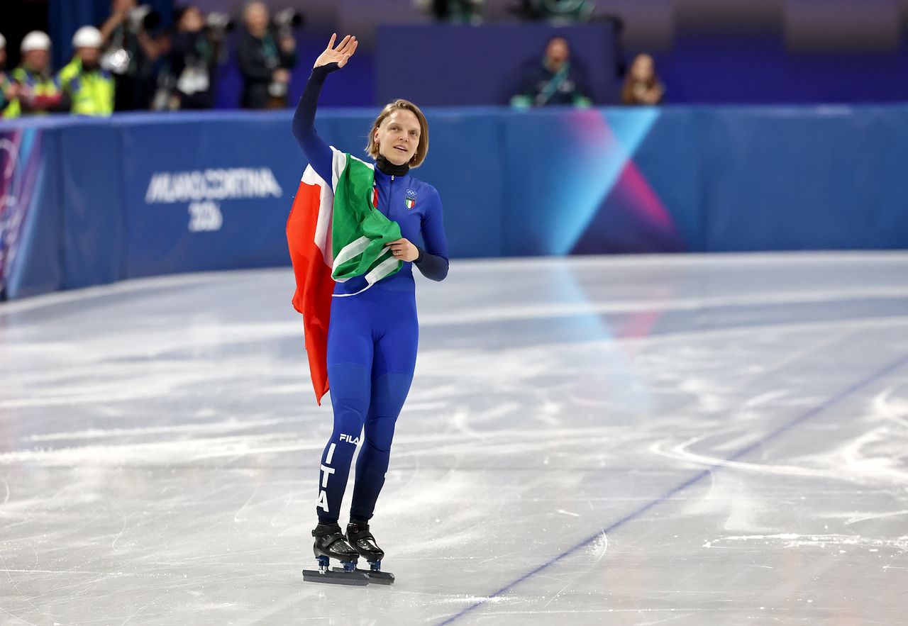 여자 500m에서 은메달을 따낸 아리아나 폰타나. EPA=연합뉴스