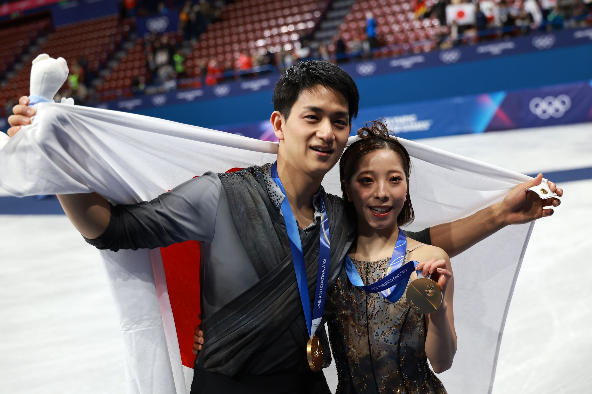 일본 피겨스케이팅 페어의 미우라 리쿠-기하라 류이치조. EPA=연합뉴스