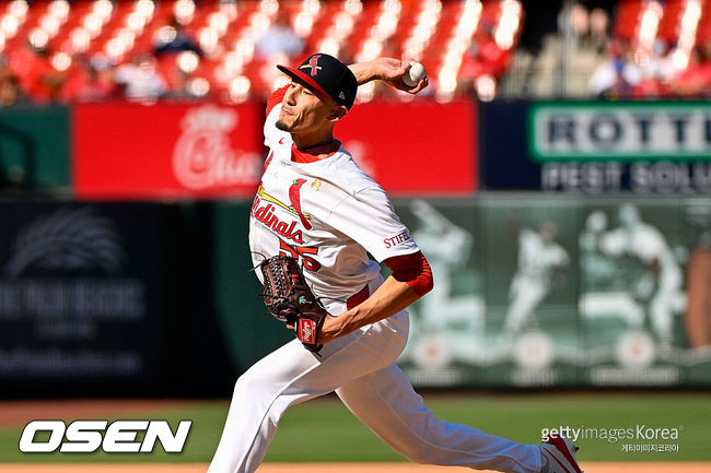 [사진] 세인트루이스 카디널스 라일리 오브라이언. ⓒGettyimages(무단전재 및 재배포 금지)