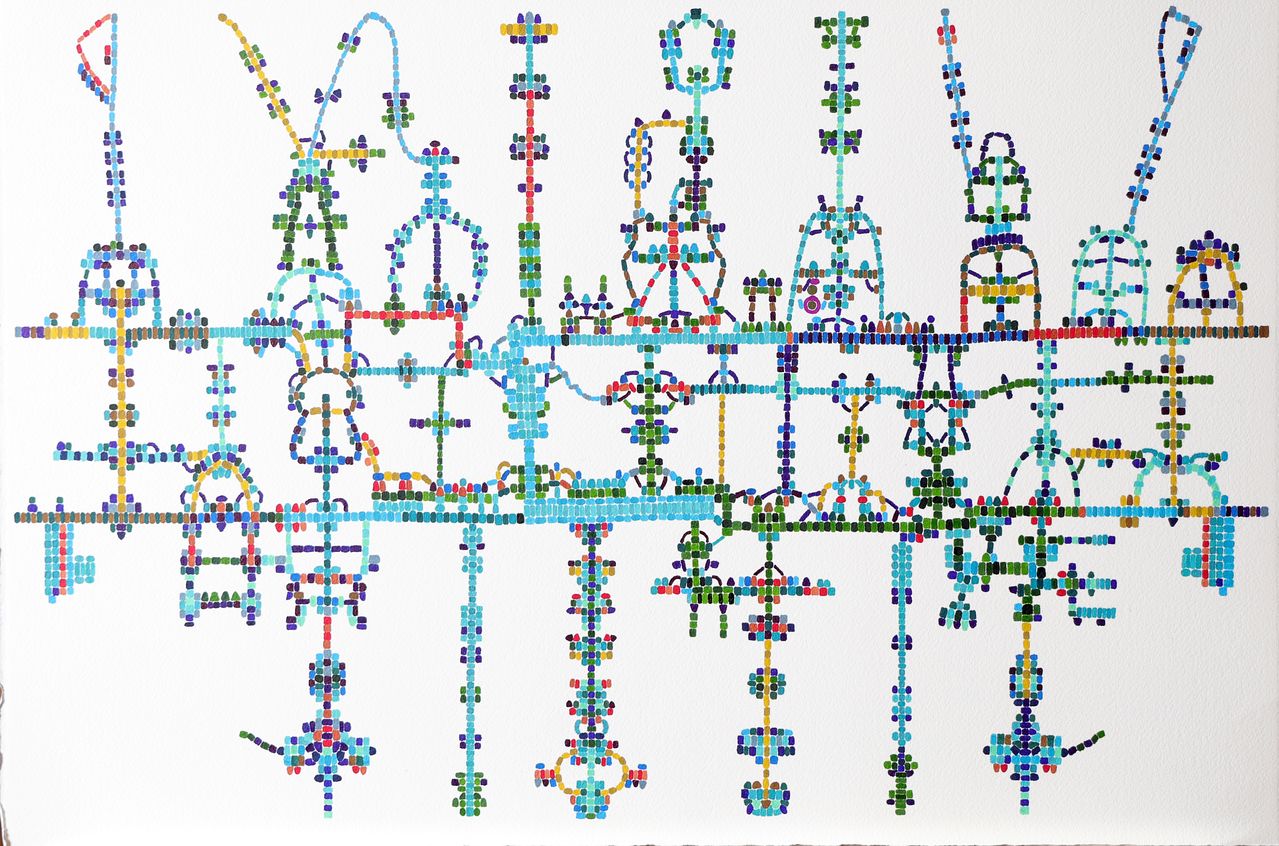 자폐를 앓고 있는 첼리스트 이정현 양이 그린 그림악보. 강정현 기자
