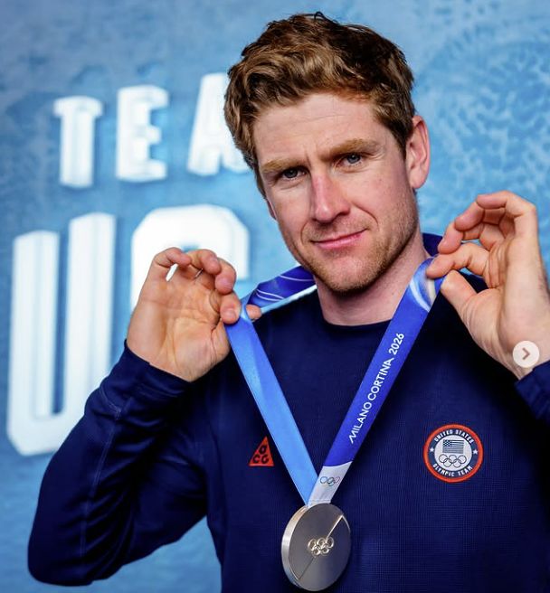 수퍼대회전 은메달리스트 라이언 코크런-시글. 직업은 메이플시럽 영업사원이다. 사진 팀USA