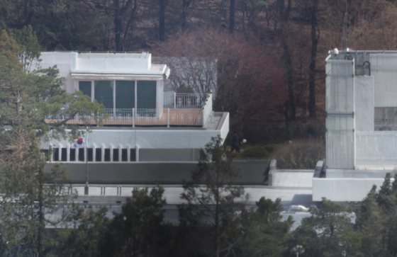 2025년 4월 26일 서울 용산구 한남동 대통령 관저의 모습. 김경록 기자
