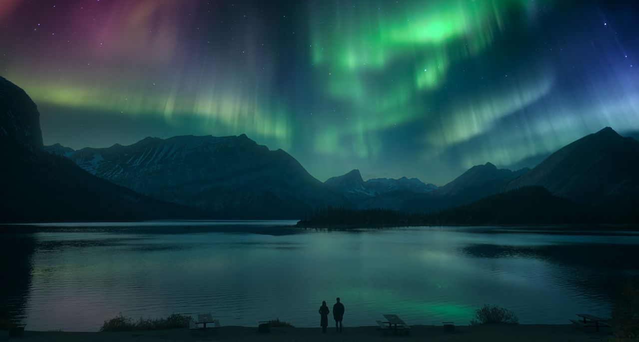 오로라 장면은 캐나다의 어퍼 카나나스키스에서 담았다. [사진 넷플릭스]