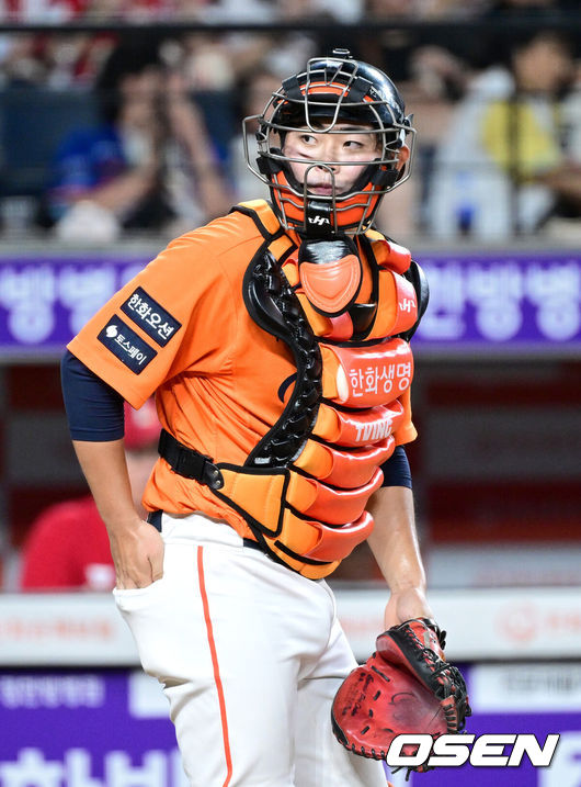 [OSEN=최규한 기자] 한화 허인서. 2025.07.26 / dreamer@osen.co.kr