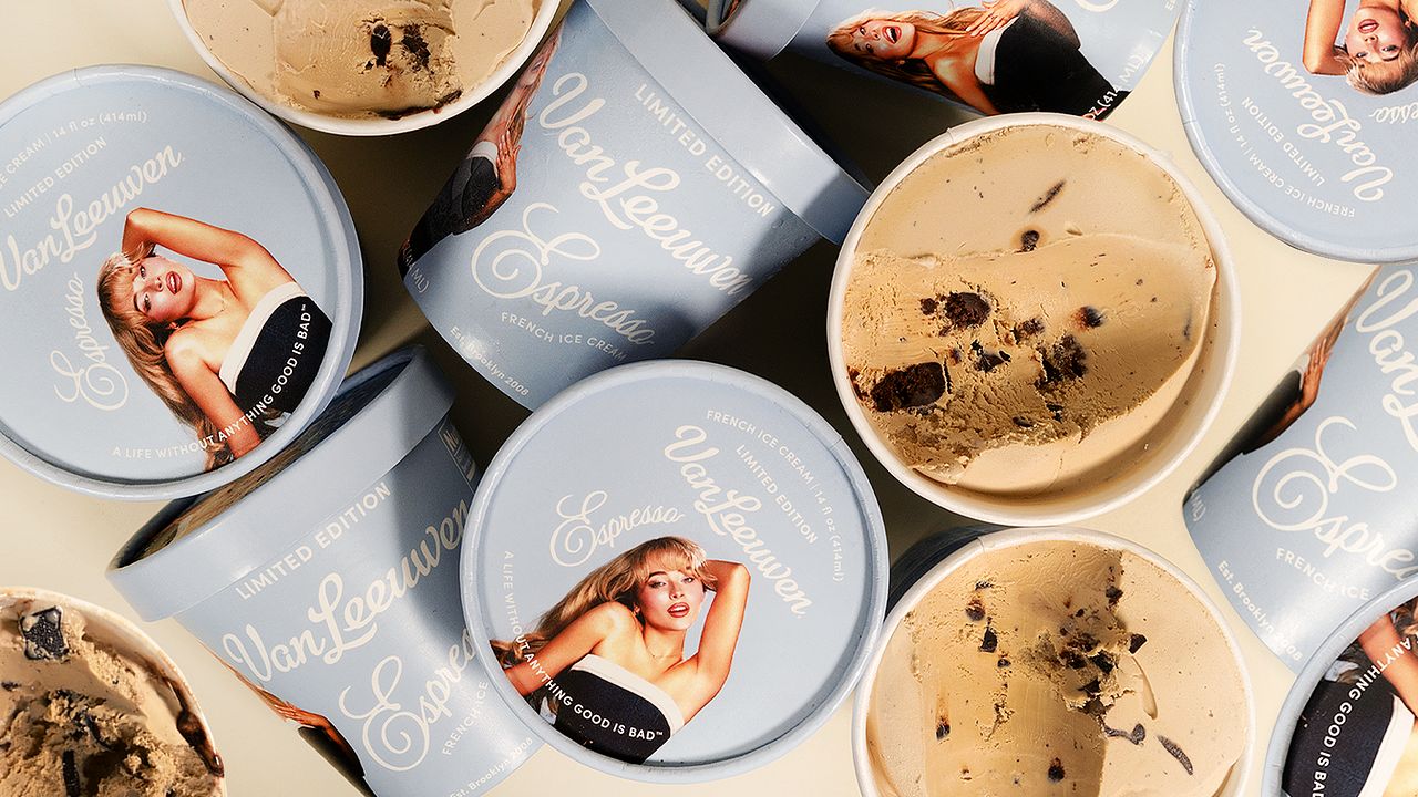 2024년 밴루엔은 사브리나 카펜터의 앨범 ‘에스프레소(Espresso)’ 발매에 맞춰 ‘에스프레소’ 플레이버를 한정 출시하는 협업을 진행했다. 사진 밴루엔