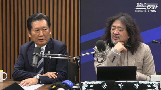 6일 유튜브방송‘김어준의 겸손은힘들다 뉴스공장’에 출연한 정청래 더불어민주당 대표. 유튜브 캡처 