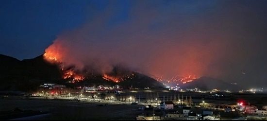 밀양 산불. 연합뉴스