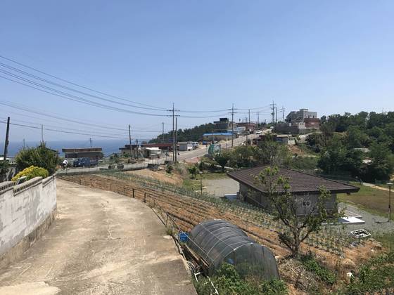 과거 천지 원자력발전소 1, 2호기 건설이 추진됐던 경북 영덕군 영덕읍 석리 일대 전경. 김정석 기자