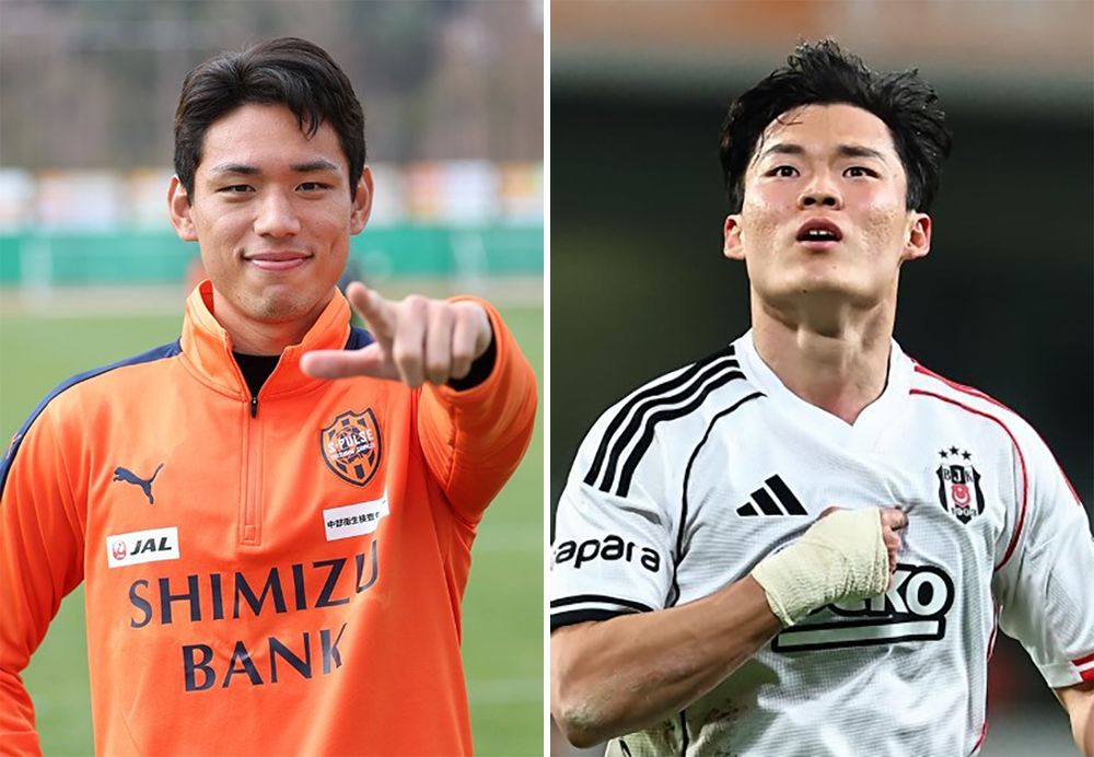 2026 북중미월드컵을 앞둔 한국 축구대표팀 공격진이 무력시위를 벌였다. 일본 J리그 시미즈 S펄스 오세훈(왼쪽 사진)과 이적생인 터키 쉬페르리그 베식타시 오현규가 나란히 골을 넣었다. 오현규는 특히 이적 후 3경기 연속 득점이다. [사진 시미즈·오현규 인스타그램]