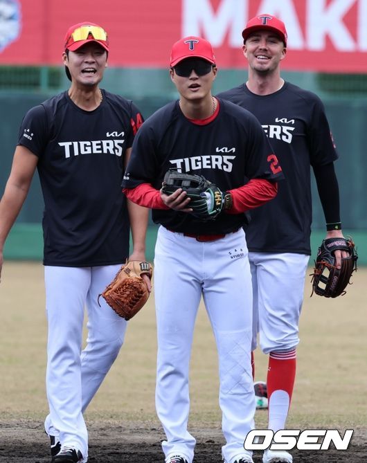 KIA 김규성 박민 재러드 데일./KIA 타이거즈 제공