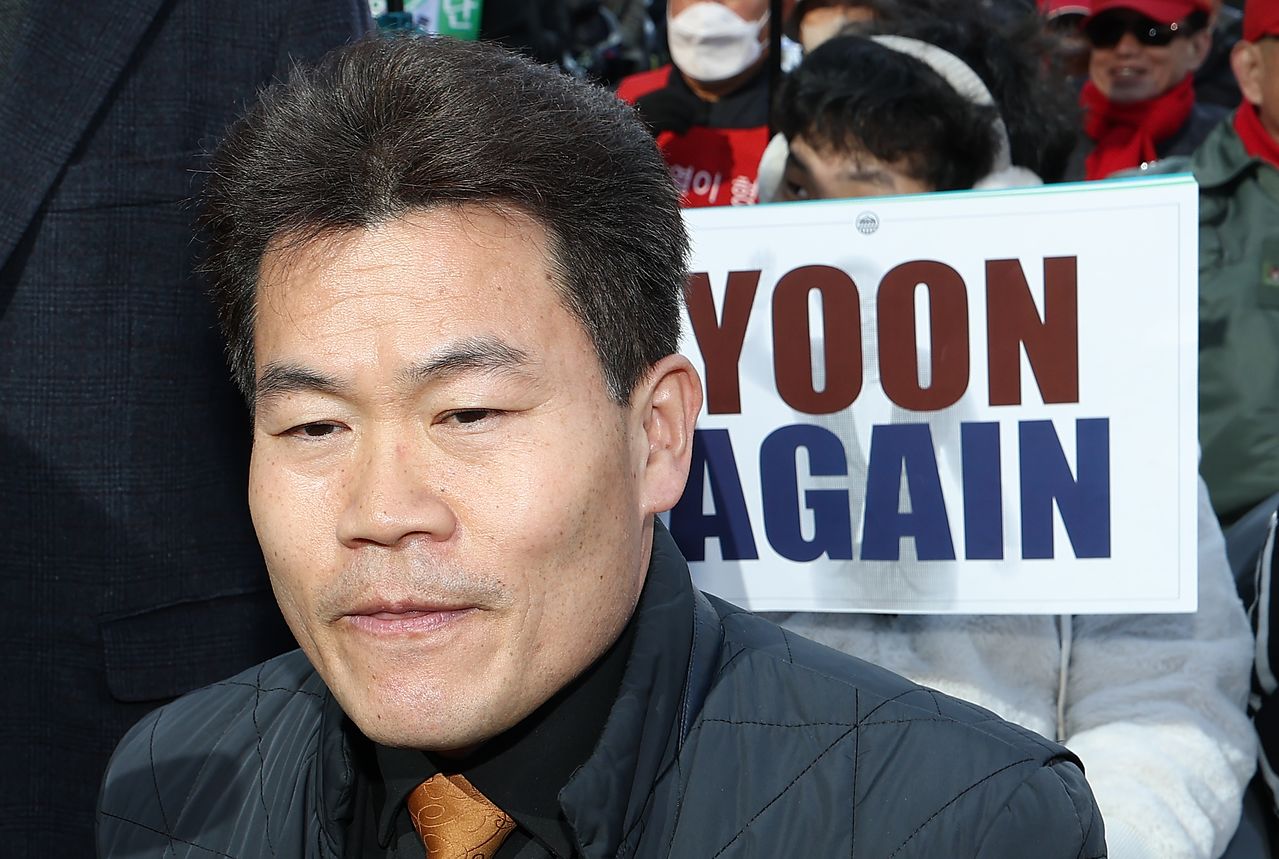 한국사 강사 출신 보수 유튜버 전한길. 연합뉴스