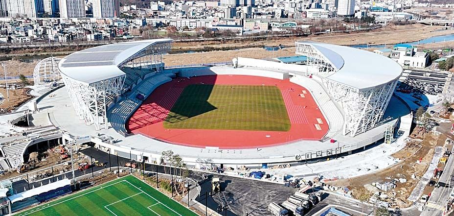 경기도체육대회 주 경기장으로 사용될 광주시 G-스타디움 전경. [사진 광주시]
