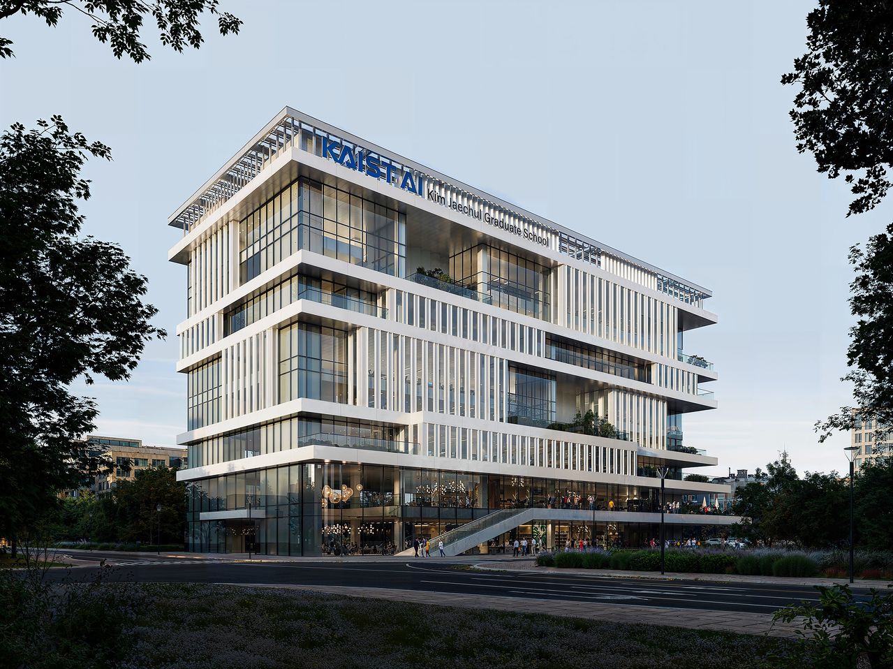 '카이스트 김재철AI대학원' 판고 연구동 투시도. 사진 동원그룹 