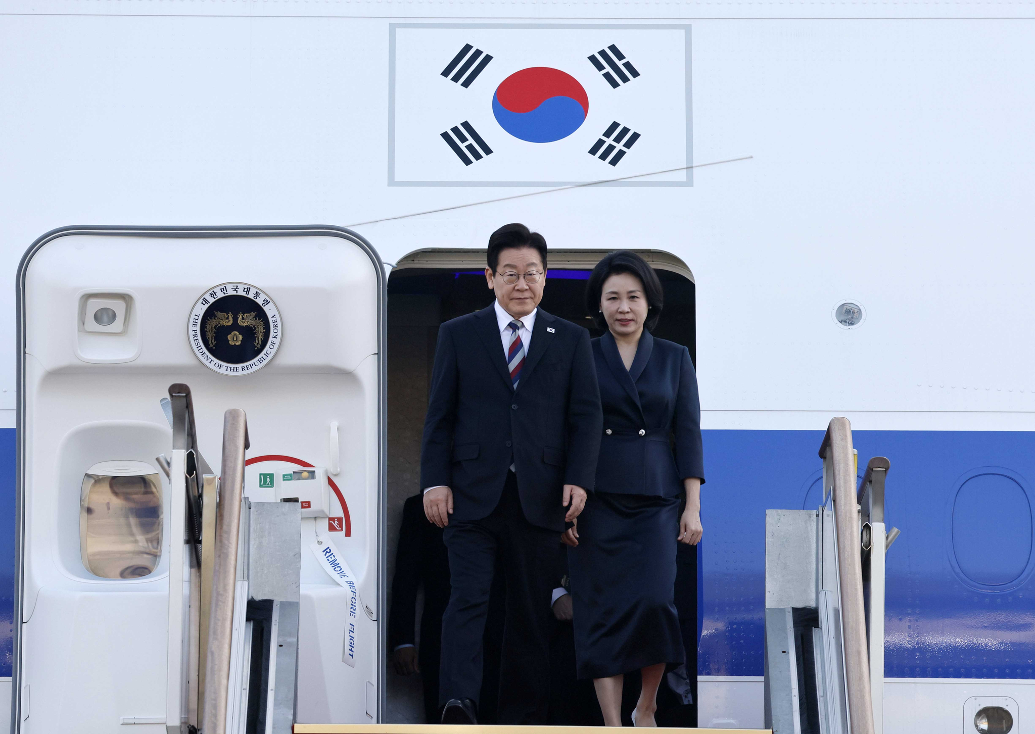 이재명 대통령과 김혜경 여사. 대통령실사진기자단