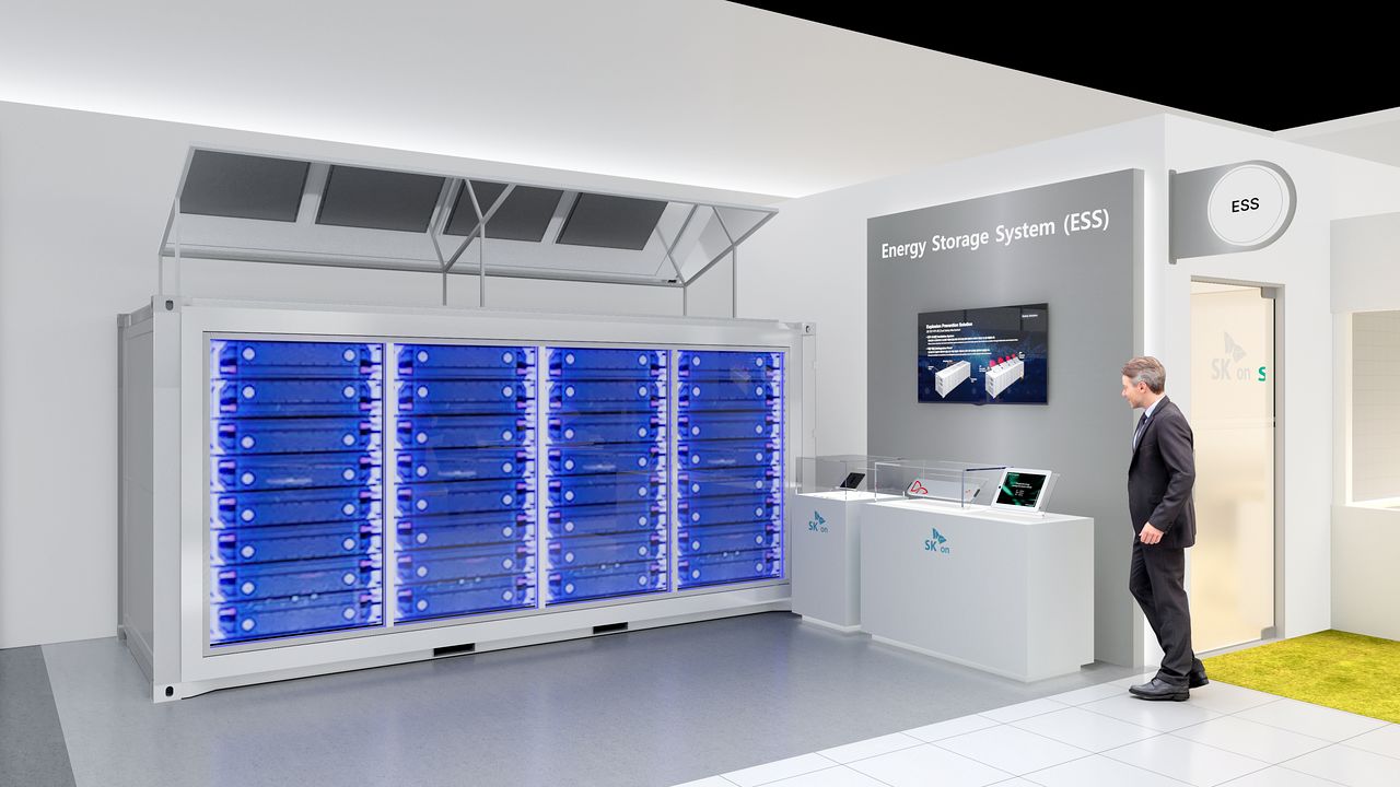 SK온이 인터배터리 2026에서 선보일 ESS용 배터리 제품. 사진 SK온