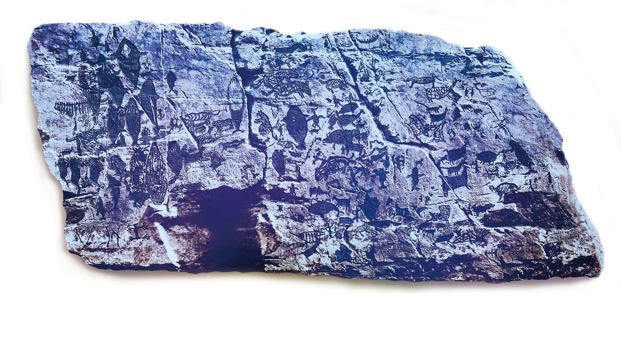 울산 울주군 언양읍 대곡리 반구대 암각화는 고래와 인류의 포경 활동을 묘사한 세계에서 가장 오래된 그림이다.