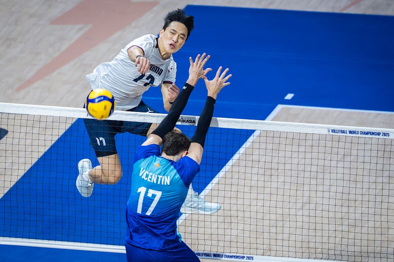 지난해 세계선수권에서 국가대표로 활약한 임동혁. 사진 국제배구연맹