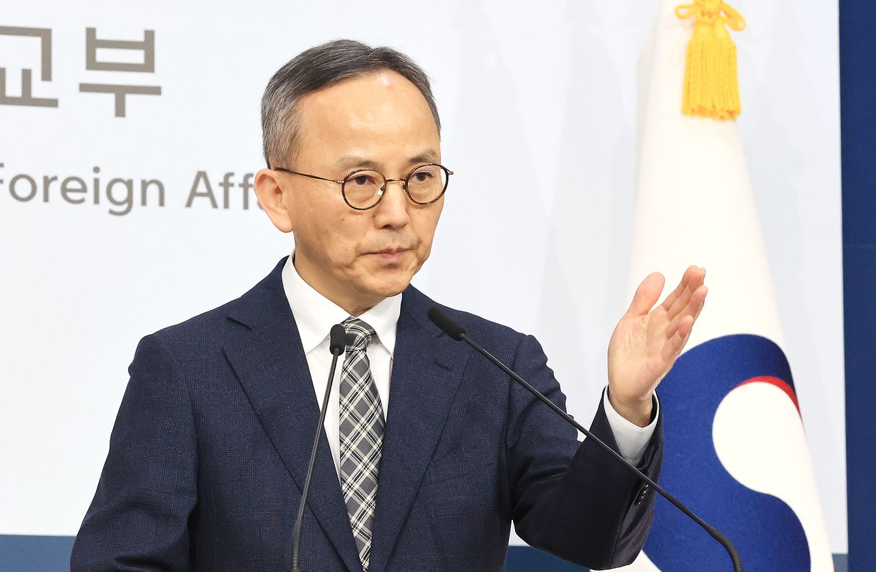  박일 외교부 대변인이 3일 서울 종로구 외교부 청사에서 정례브리핑을 하고 있다. 뉴스1