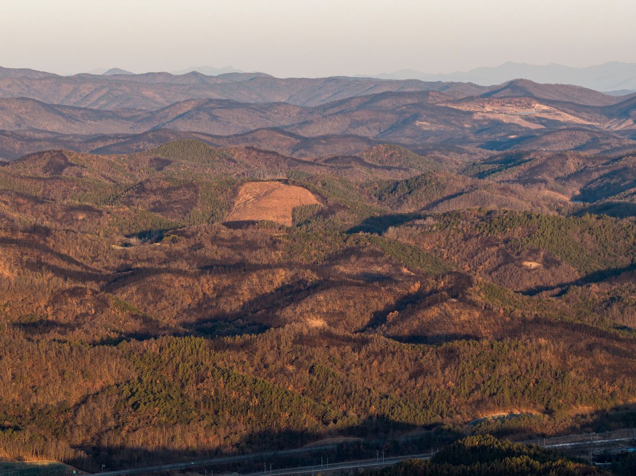 경북 산불 발생 1년 후 의성군 일대의 모습. 김정훈 기자. 