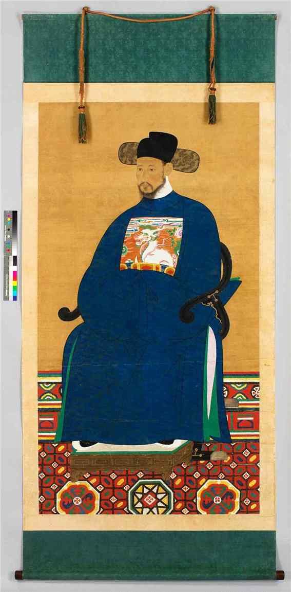 보물 지정이 예고된 '유효걸 초상 및 궤'. 사진 국가유산청