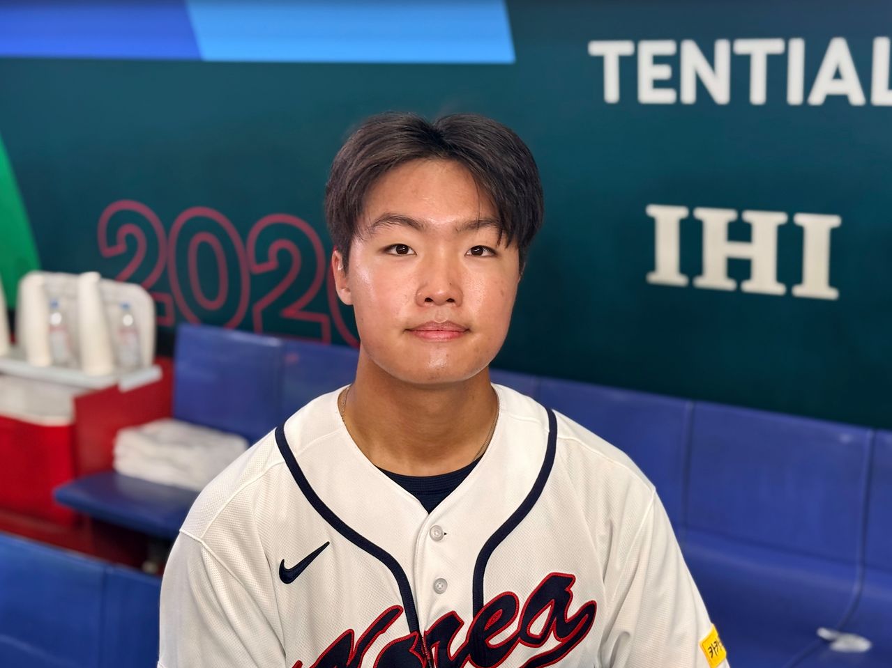 4일 도쿄돔에서 만난 정우주. 배영은 기자