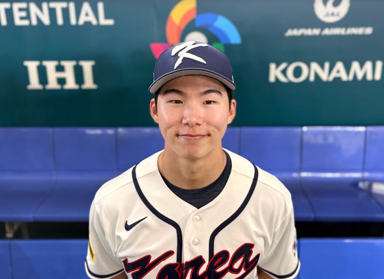 4일 도쿄돔에서 만난 김혜성. 배영은 기자