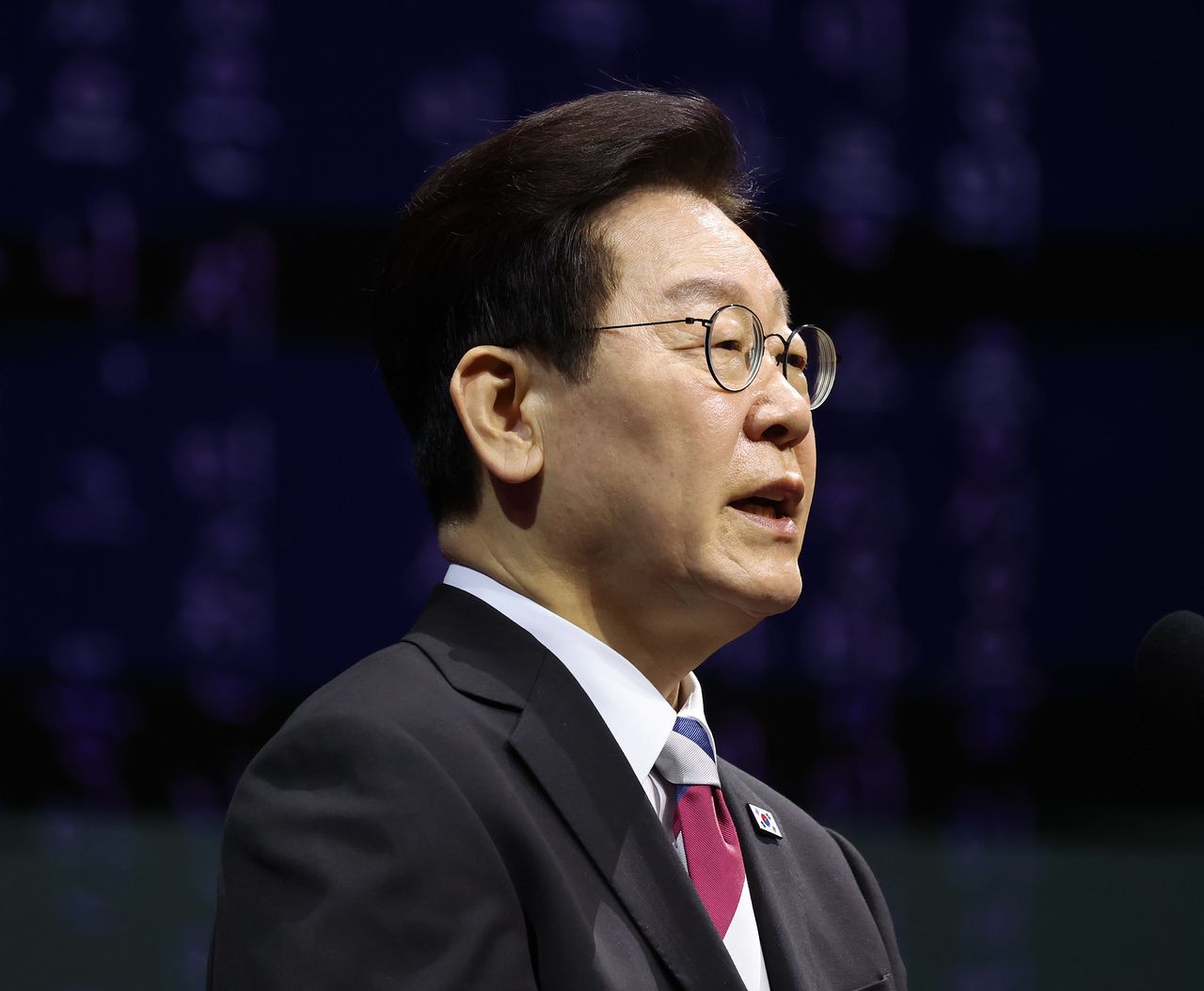 이재명 대통령이 1일 오전 서울 코엑스에서 열린 제107주년 3·1절 행사에서 기념사를 하고 있다. 청와대사진기자단