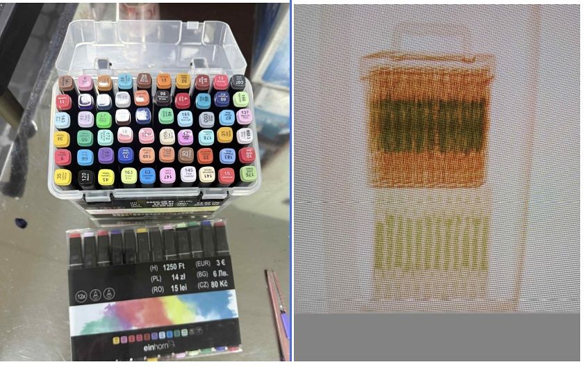 형광펜 내부에 케타민을 은닉한 모습. 사진 마약범죄 정부합동수사본부