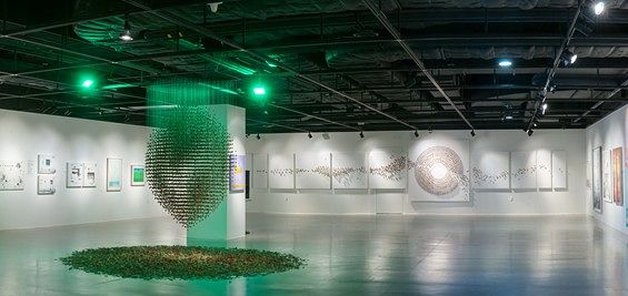 석과불식-1901 가변설치, 180X180X250cm, Seeds and Wires, Lightings, 2019