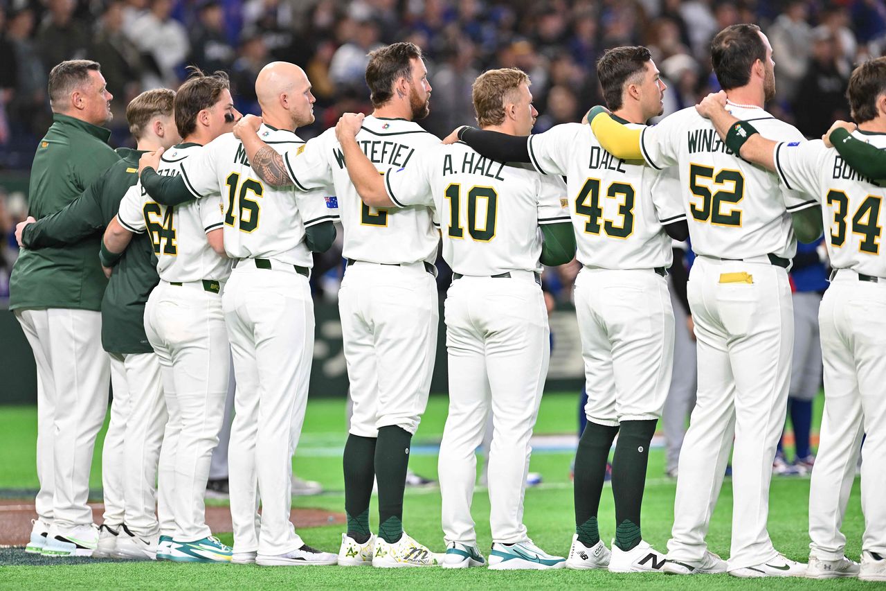 호주가 2026 WBC 개막전에서 대만을 3-0으로 꺾는 이변을 일으켰다. AP=연합뉴스