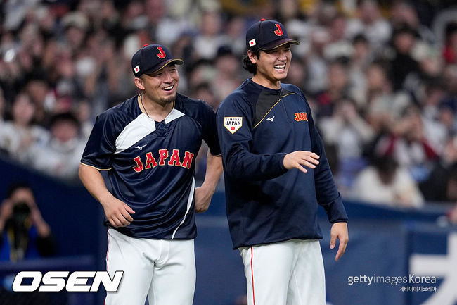 [사진] 일본 대표팀 오타니 쇼헤이와 스즈키 세이야. ⓒGettyimages(무단전재 및 재배포 금지)